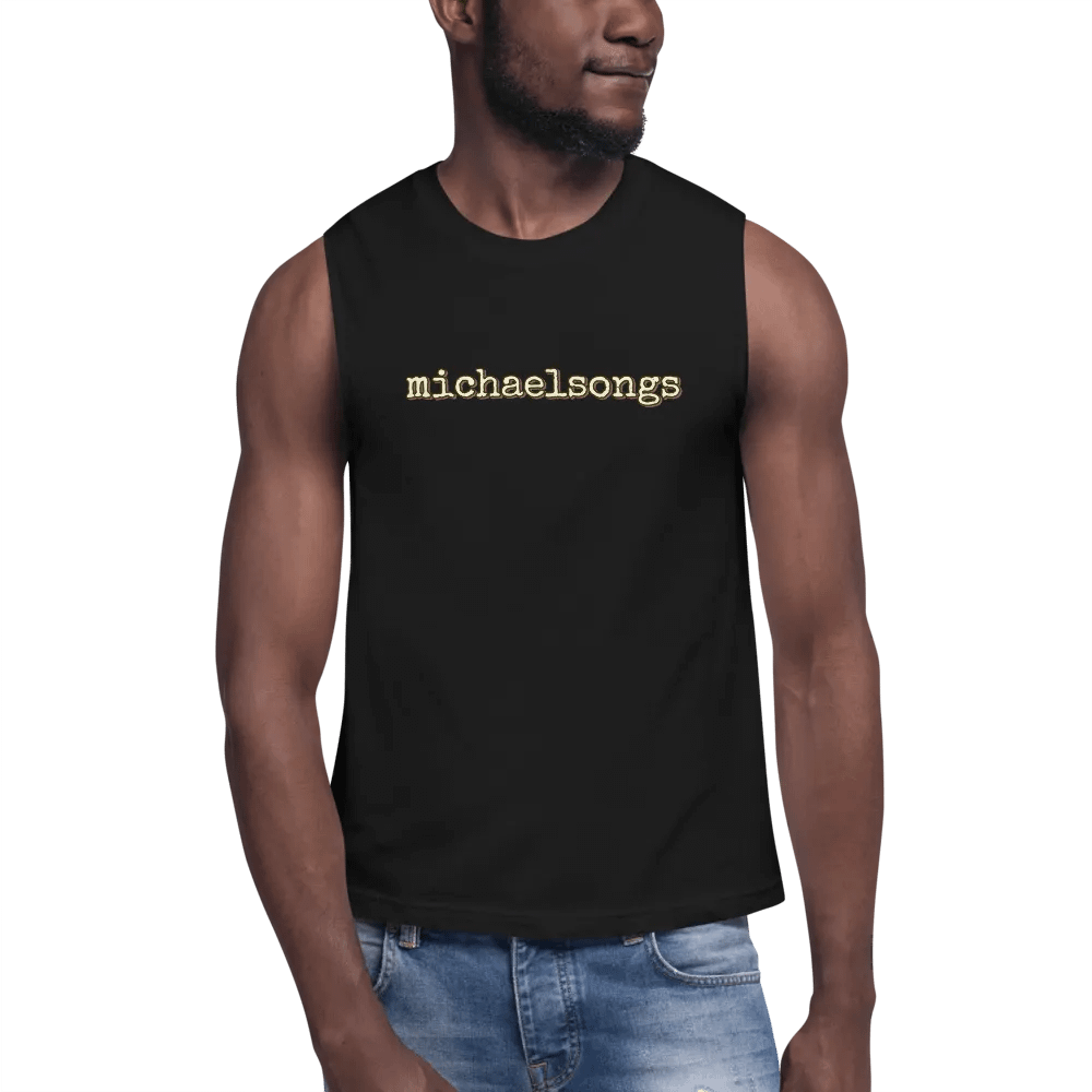 muscle shirt with horizontal logo product image (9)