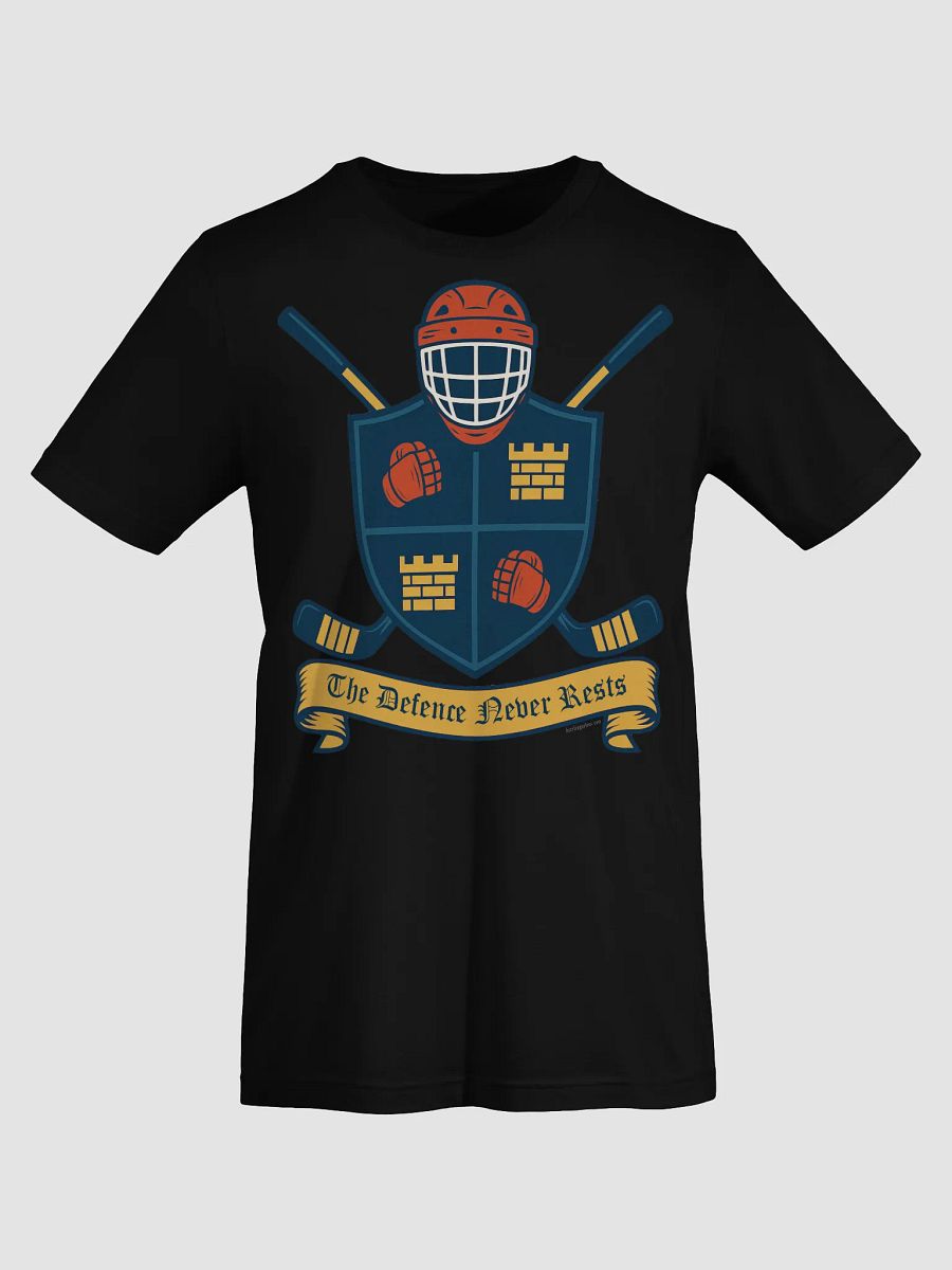 Funny Hockey T-Shirt - The Defence Never Rests - Beer League Hockey Shirt for Men - Gift for Hockey Players who Love Breaking Up Plays product image (44)
