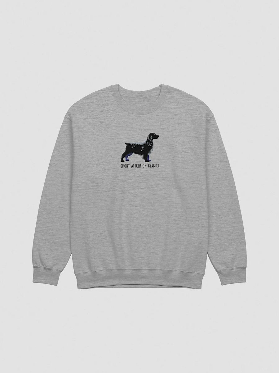 Short Attention Spaniel Sweatshirt (Embroidered) of a Field Spaniel(Black) product image (4)