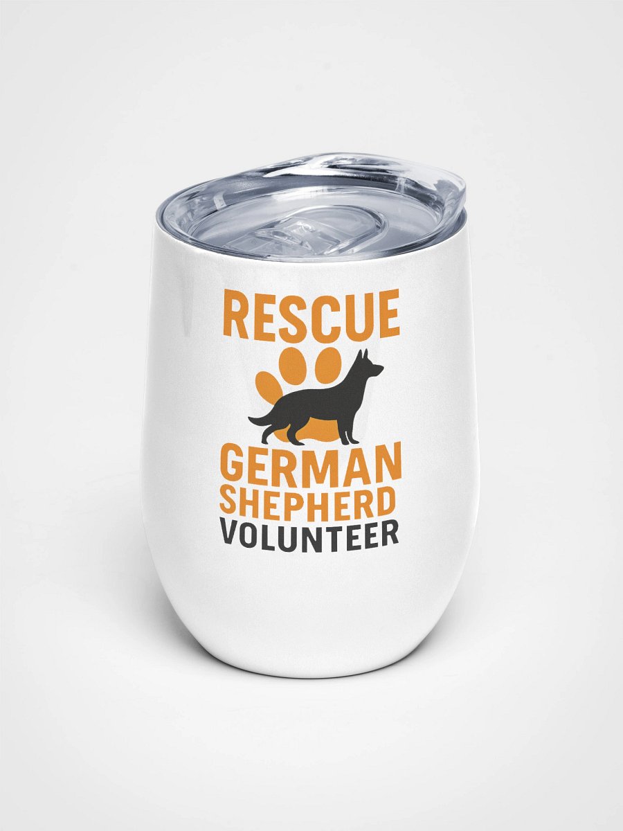 Rescue German Shepherd Wine Tumbler product image (1)