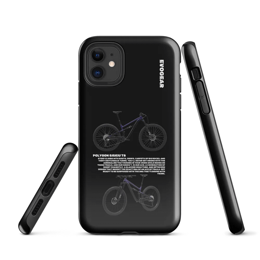 Black Polygon Siskiu T8 iPhone Case product image (1)