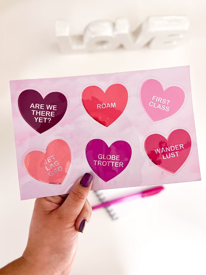 Conversation Hearts Sticker Sheet product image (2)