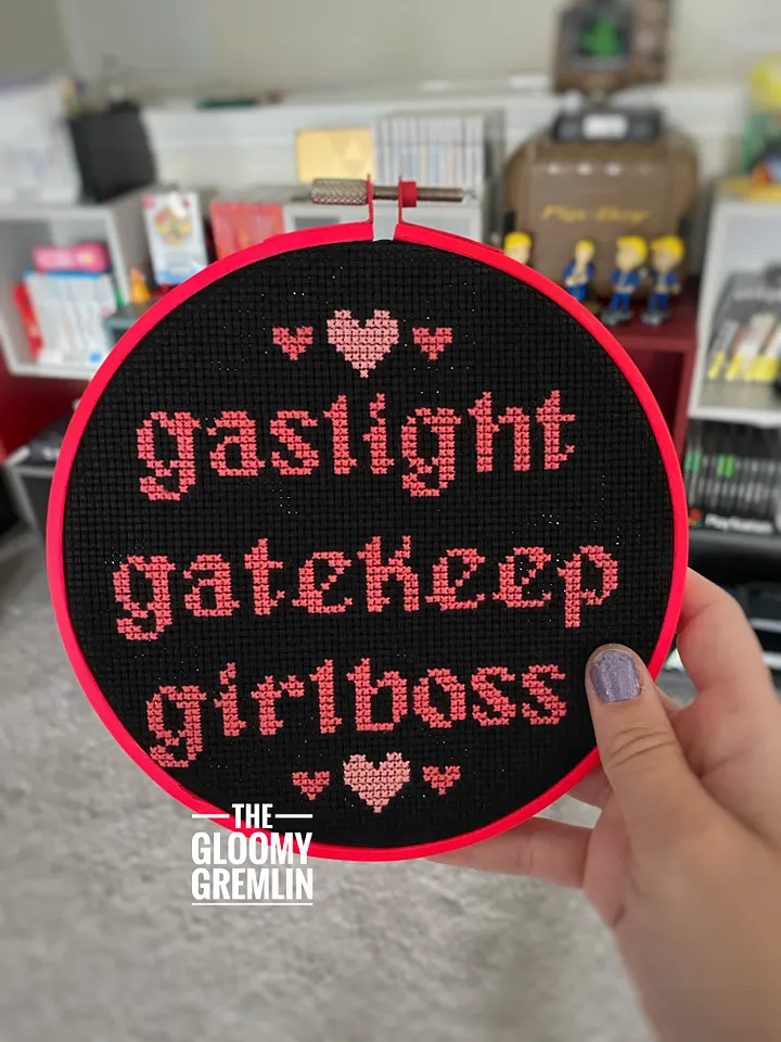 Gaslight Gatekeep Girlboss - Cross Stitch Pattern product image (2)
