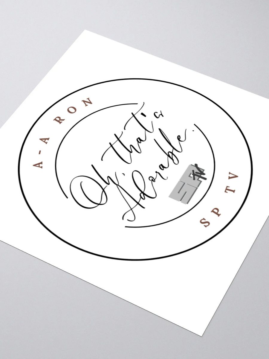 Oh That's Adorable - A-A Ron Sticker product image (8)