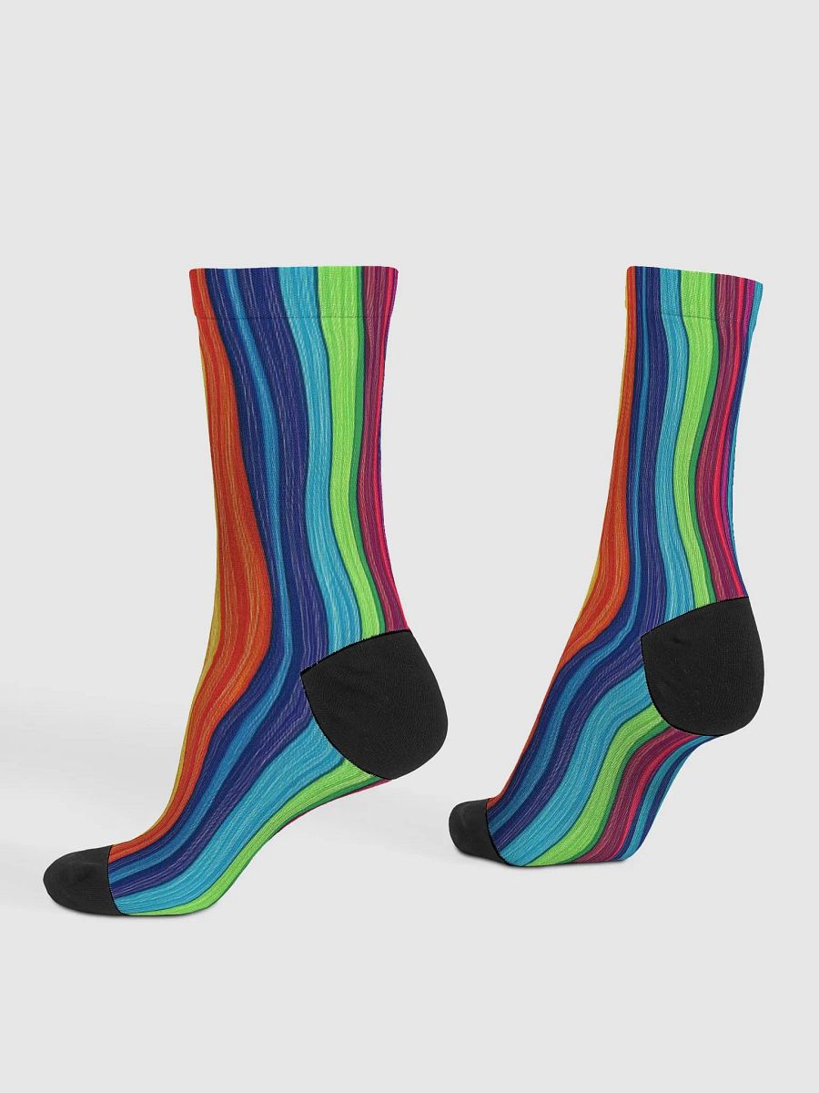 Rainbow Waves | Premium Sustainable Crew Socks product image (4)