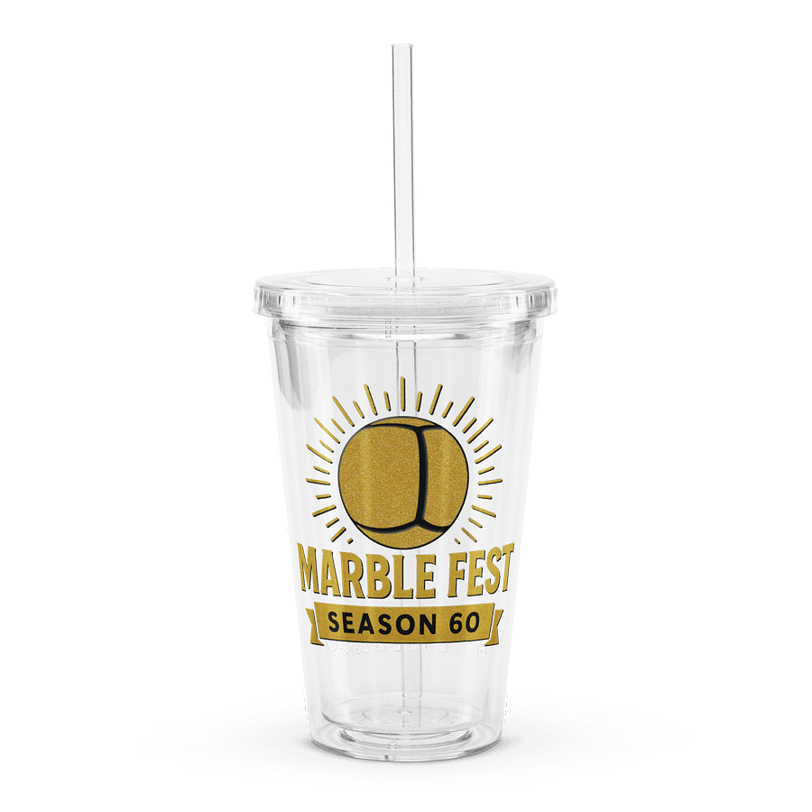 Marble Fest 60 - Double Wall Clear Plastic Tumbler product image (1)