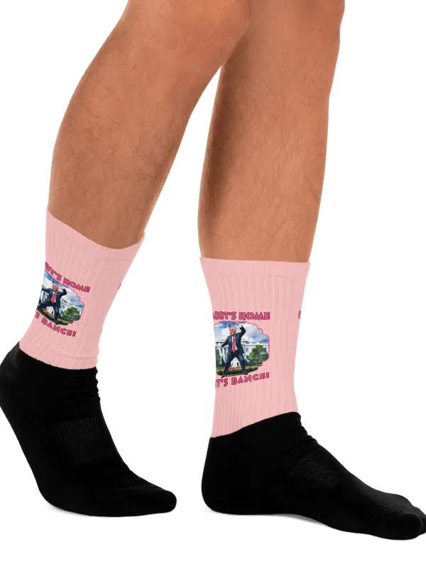 Trump Daddy's Home Let's Dance Funny Presidential Socks product image (2)