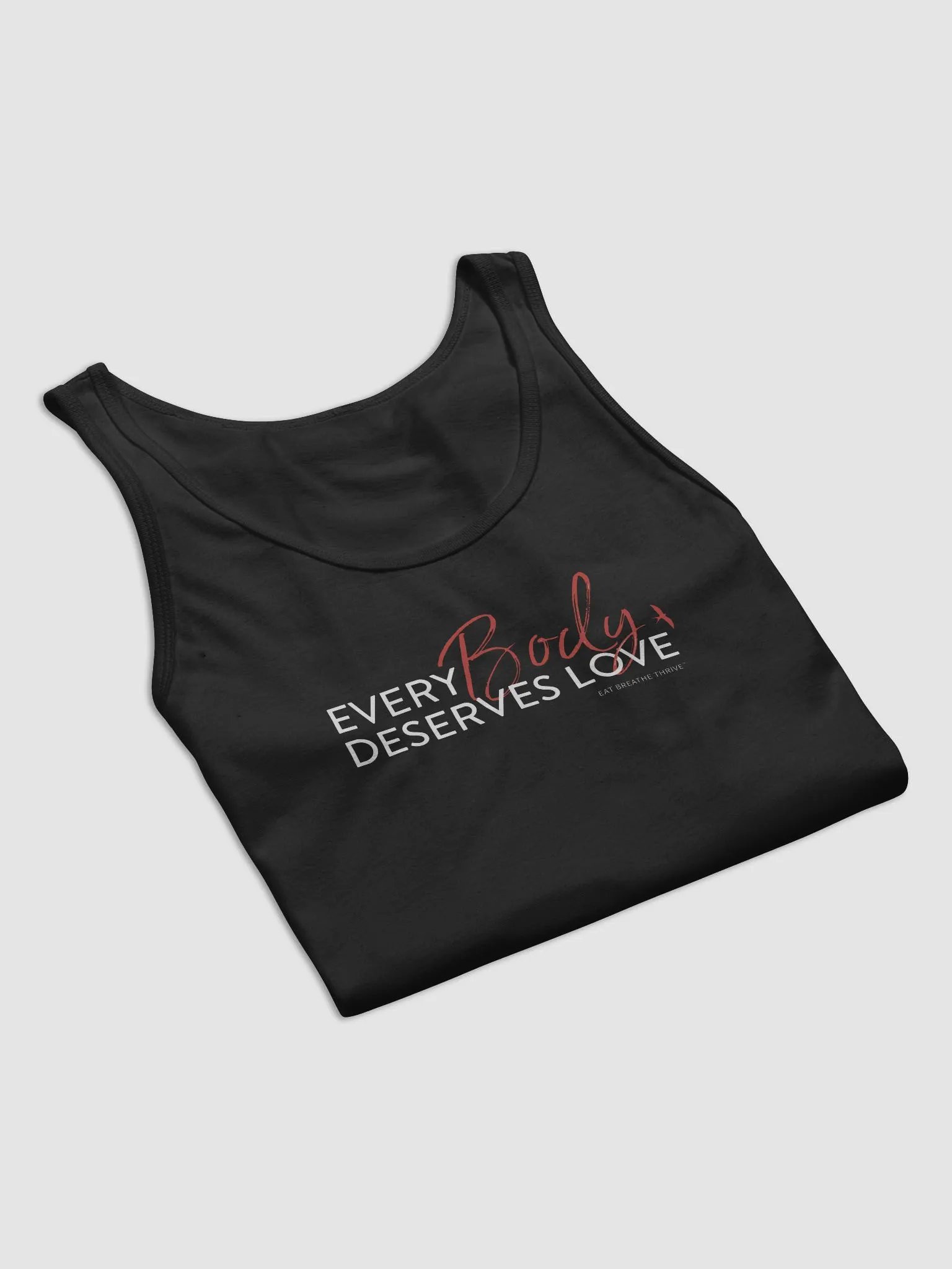 Every Body Deserves Love | black tank product image (5)