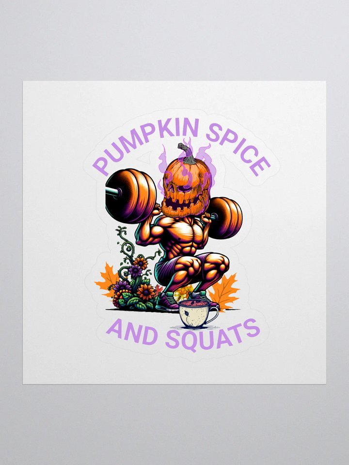 Pumpkin Spice Squat Party Stickers product image (1)