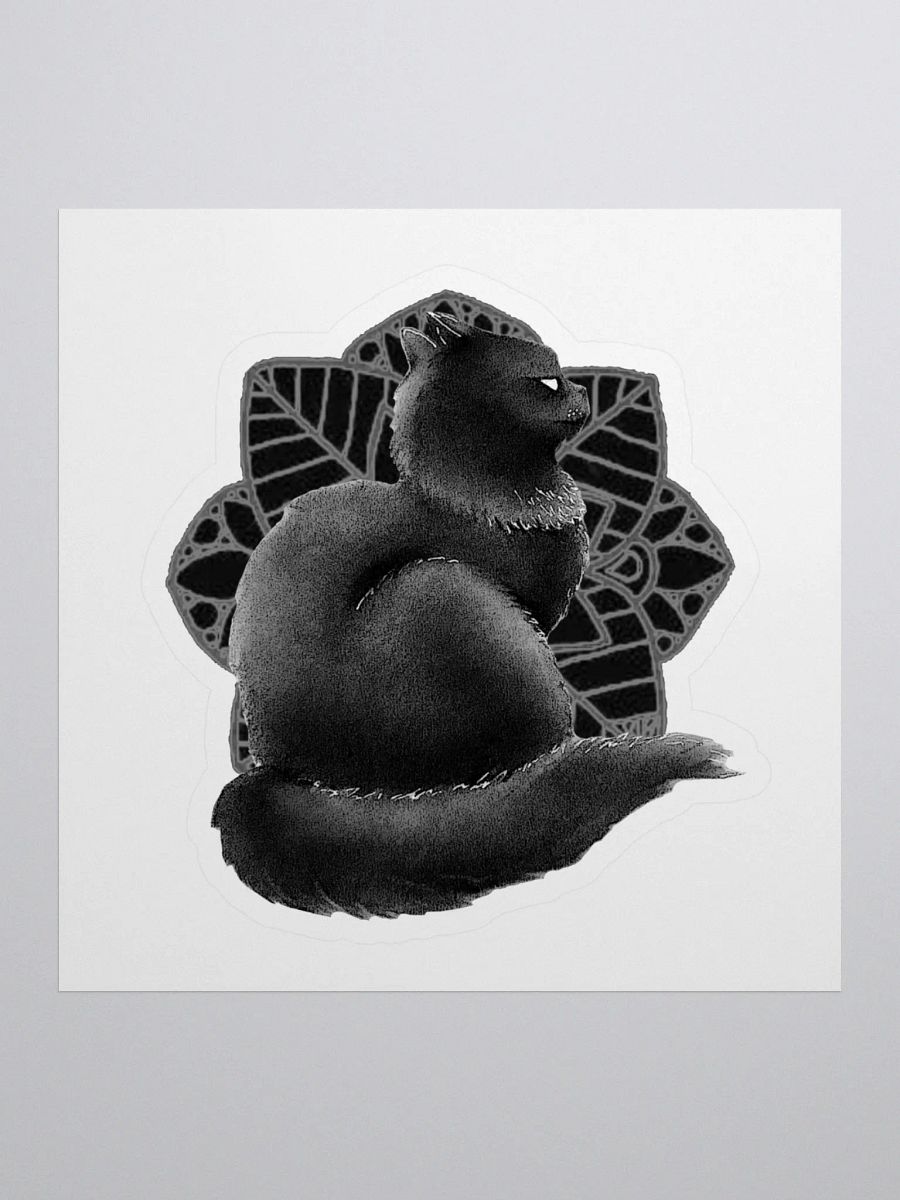 BWFlowerCATSticker product image (1)