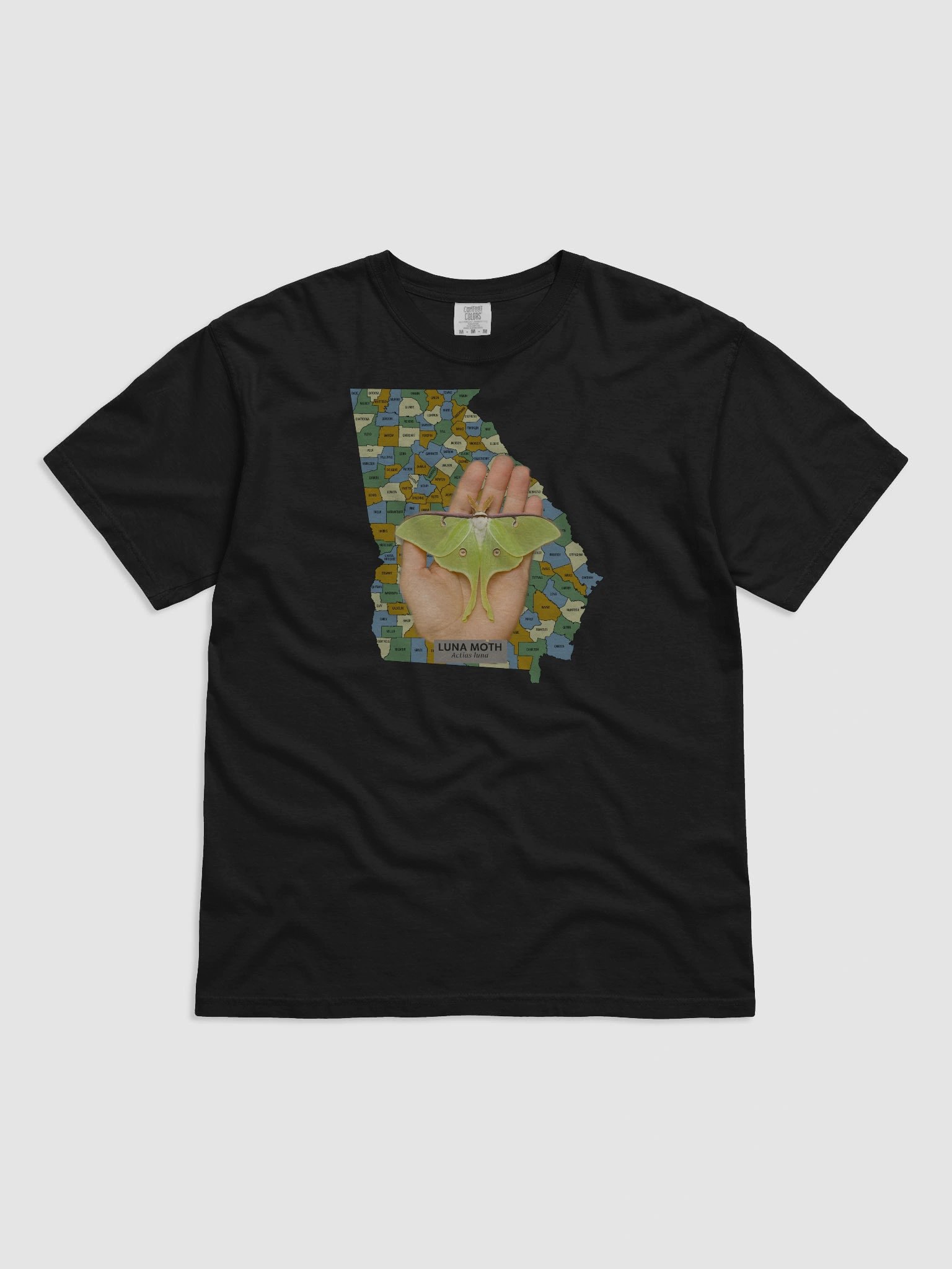 Luna Moth Georgia Map T-Shirt product image (4)
