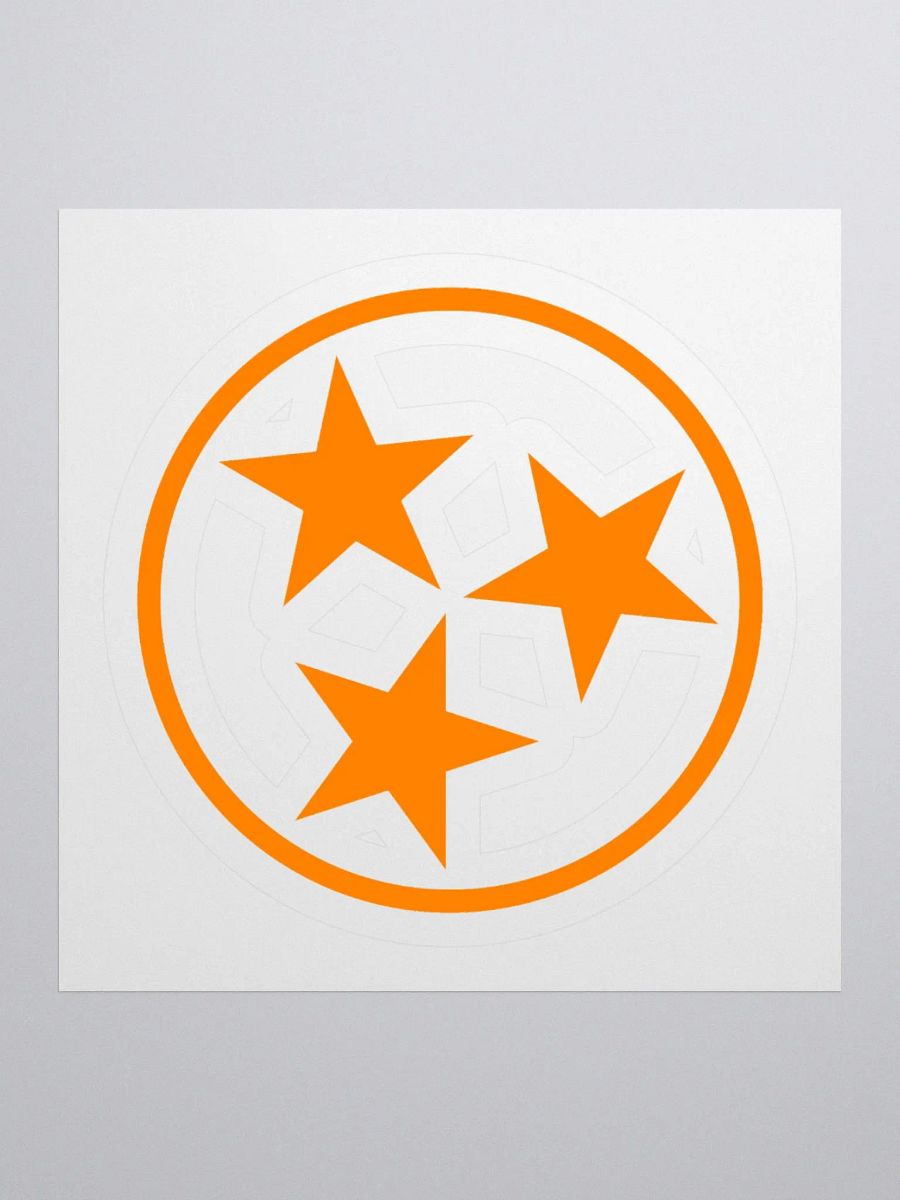 Orange Tri Star Sticker product image (7)