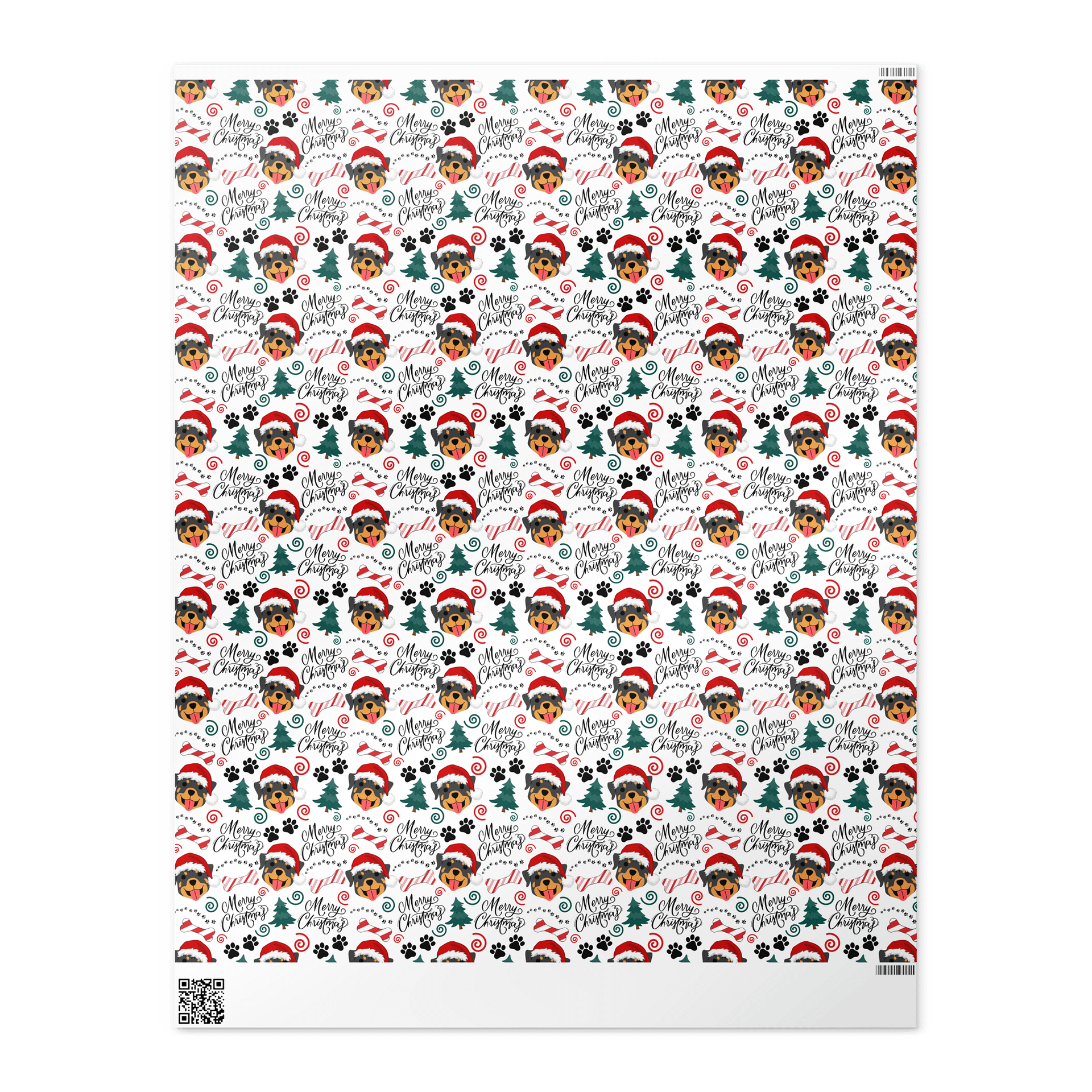 Rottweiler Christmas Gift Wrapping Paper product image (4)