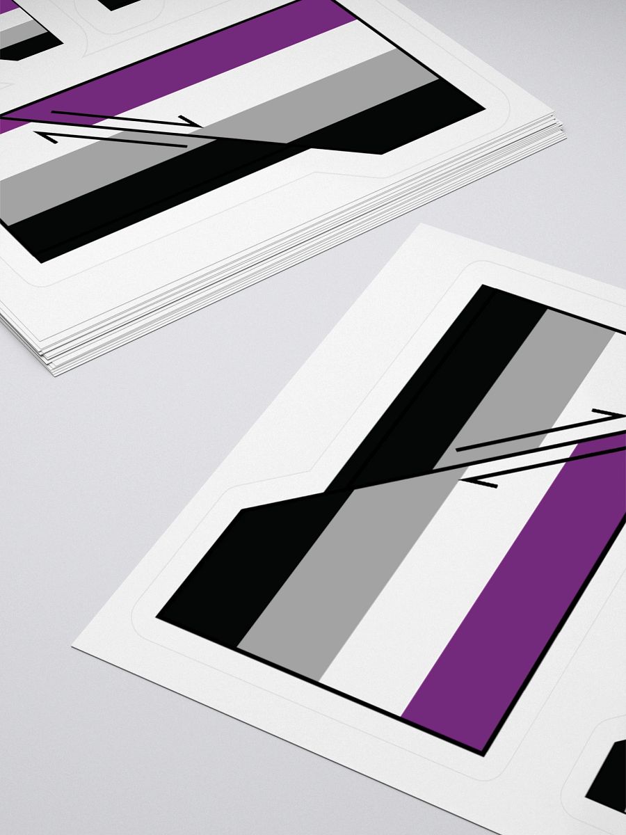 Faulted Pride Flags- Ace sticker product image (4)