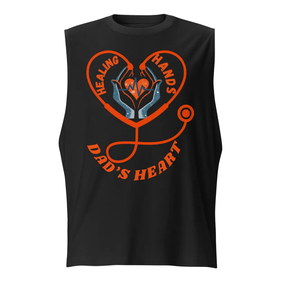 stethoscope, Healing Hands Dad's Heart Muscle Tank product image (1)