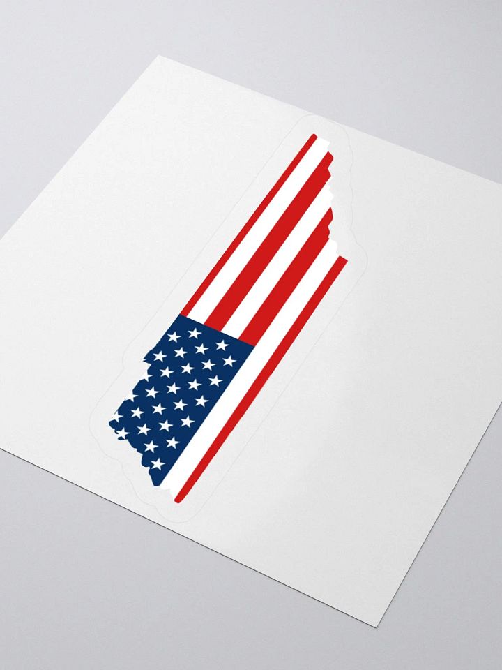 Tennessee State American Flag Sticker product image (3)