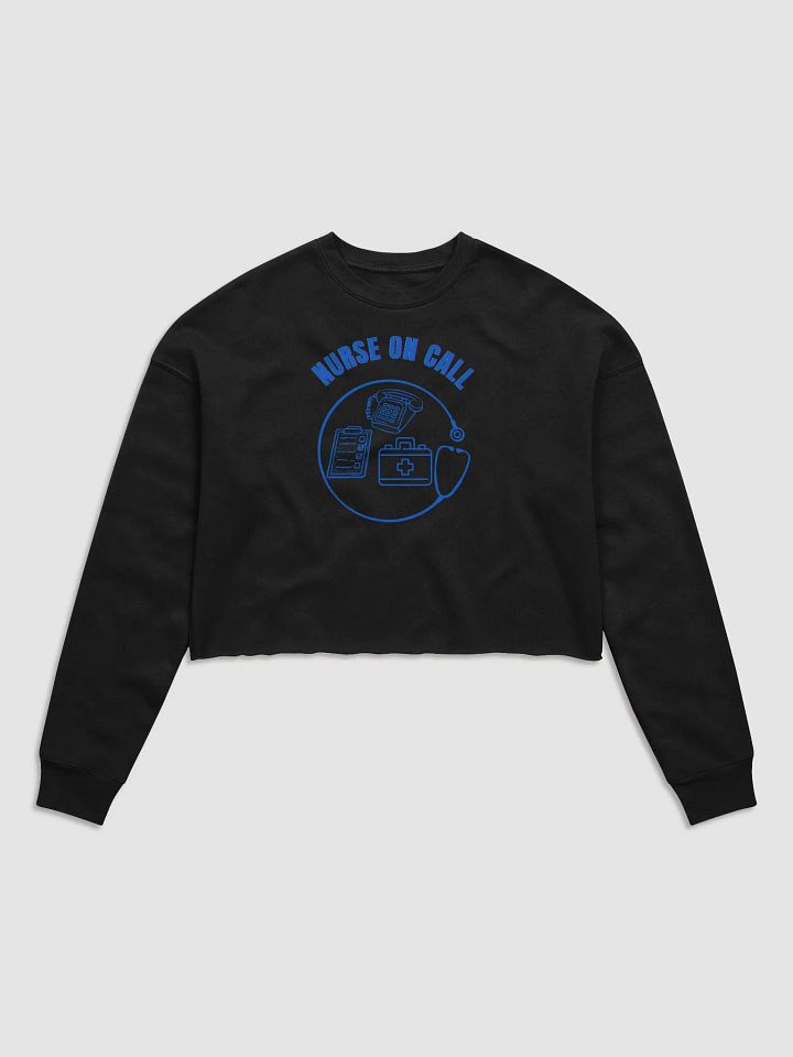 Nurse On Call Circle Medley Crop Sweatshirt product image (3)