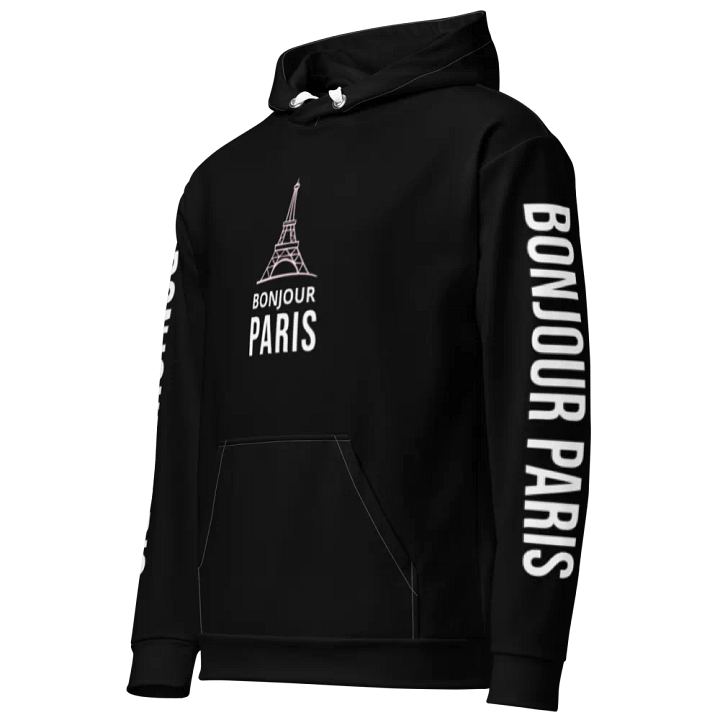 'Bonjour Paris' Eiffel Tower Paris Unisex Hoodie product image (2)