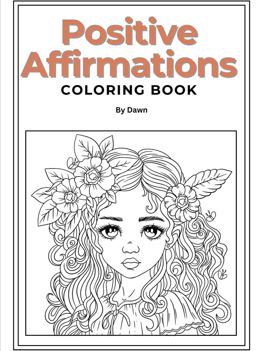Dawn's Positive Affirmations Coloring Book For Stress Relief product image (3)