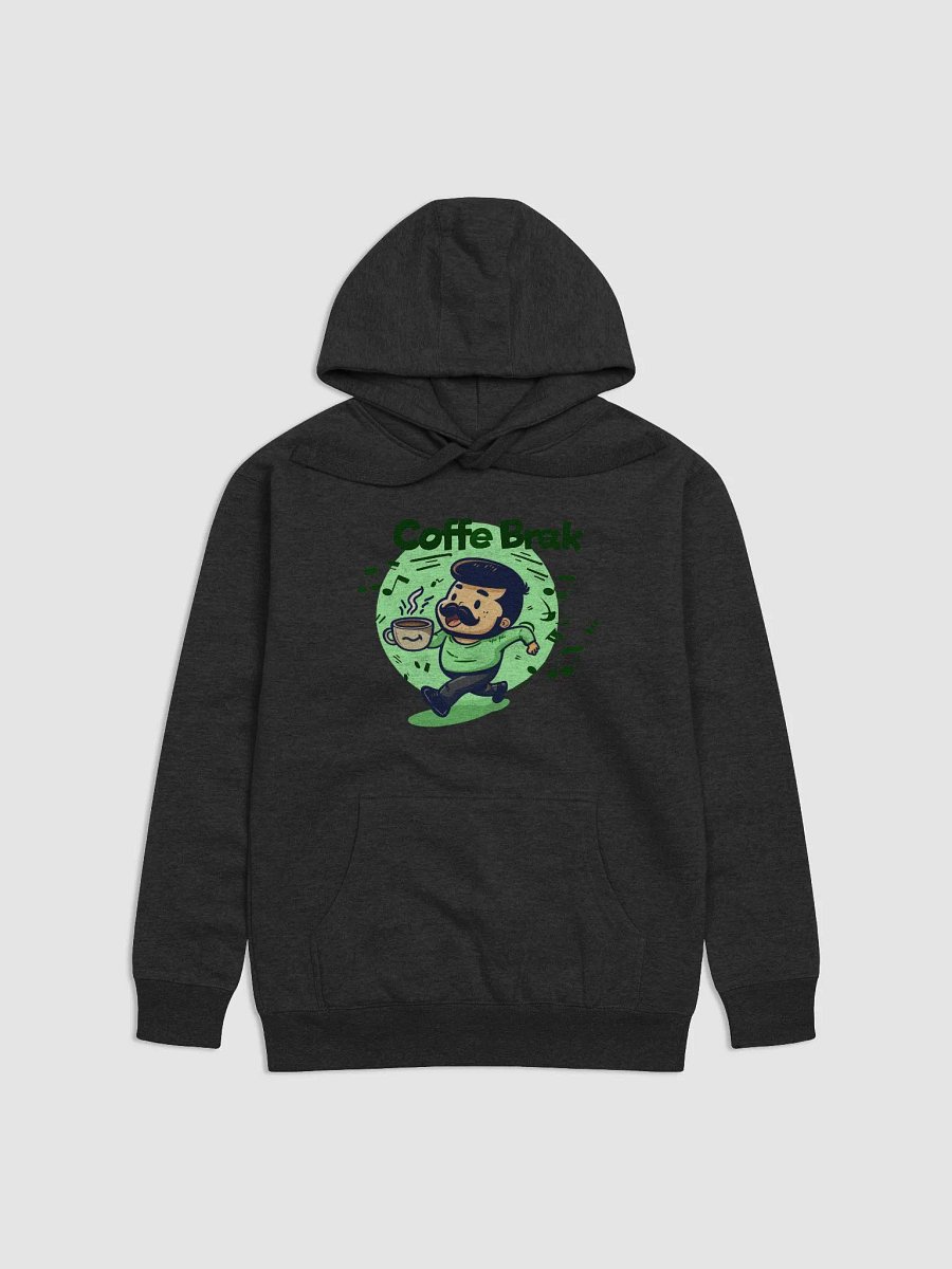 Coffee Break Hoodie Green Variant (Large Logo) product image (1)