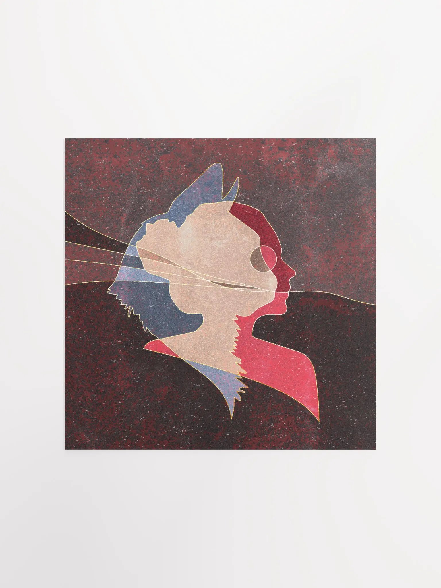 Two Faces Art Print product image (1)