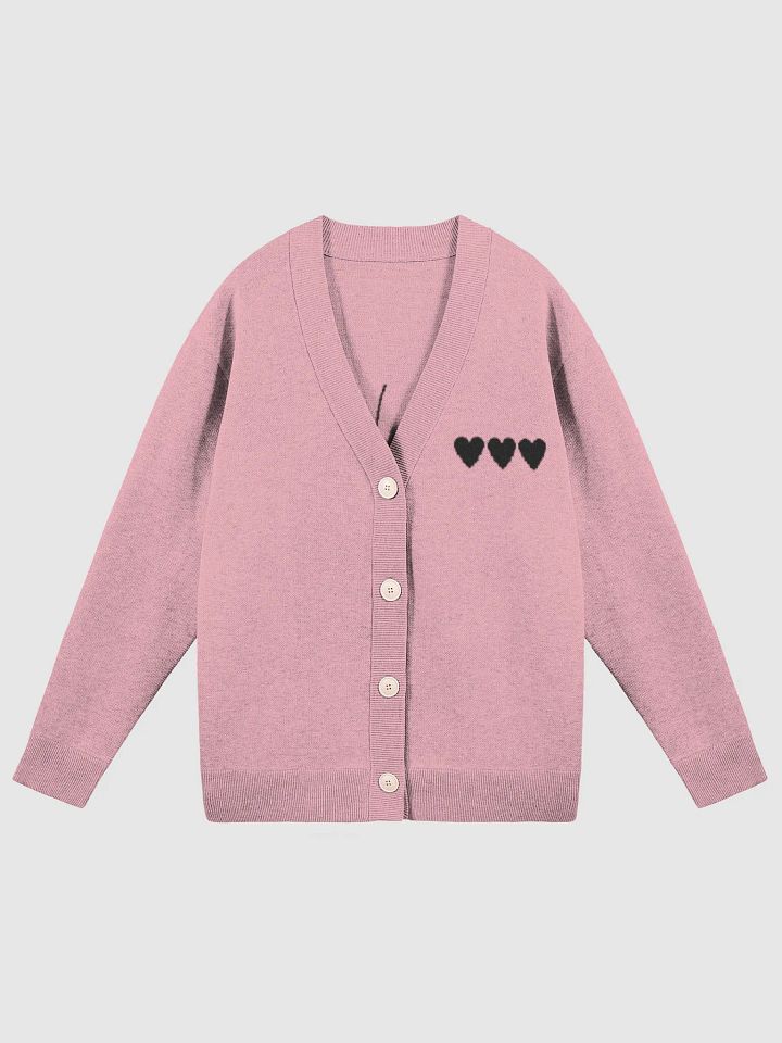 killakute xo large knitted heart cardigan product image (1)