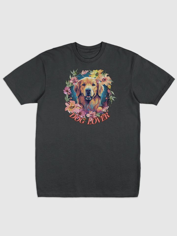 Golden Retriever Floral Wreath Tee product image (1)