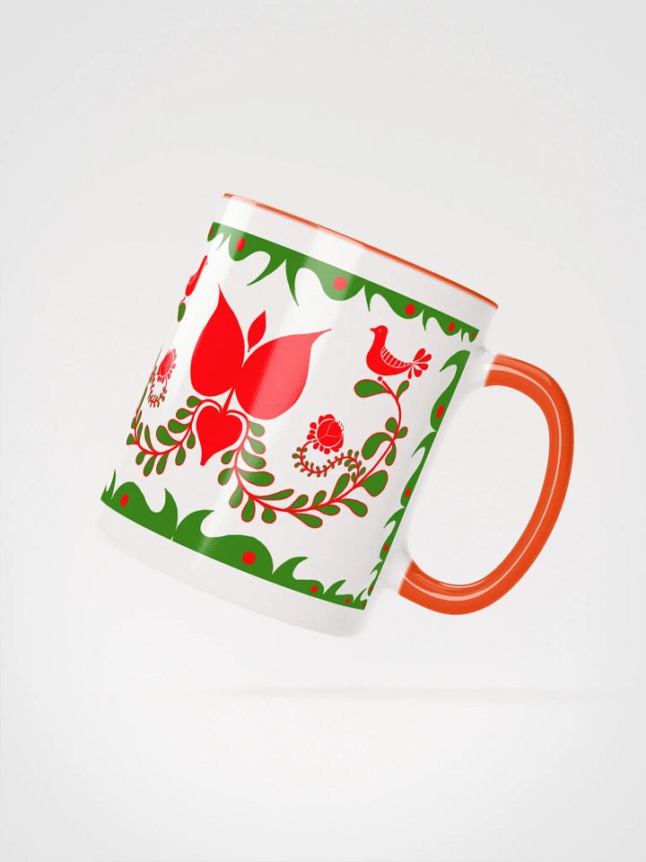 Hungarian Festive Folk Art Ceramic Mug product image (2)