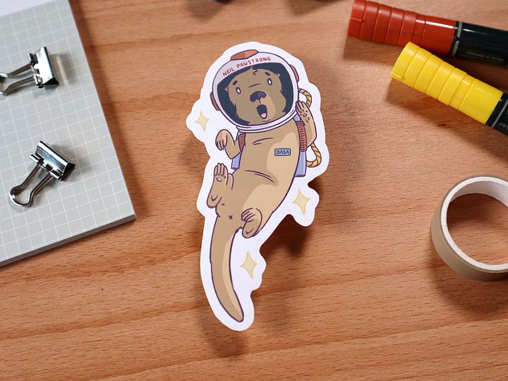 sticker : otternaut product image (2)
