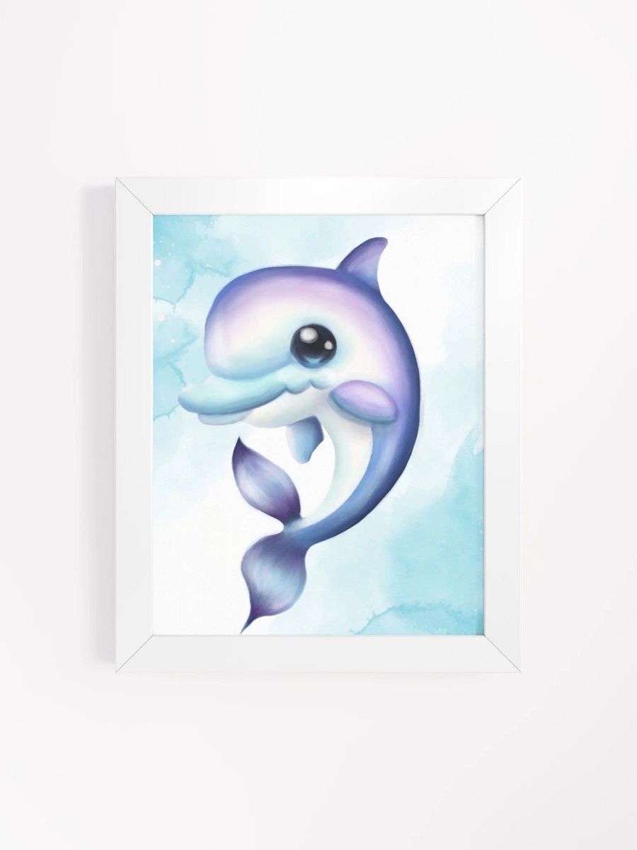 Dolphin Cutie Framed Print product image (4)