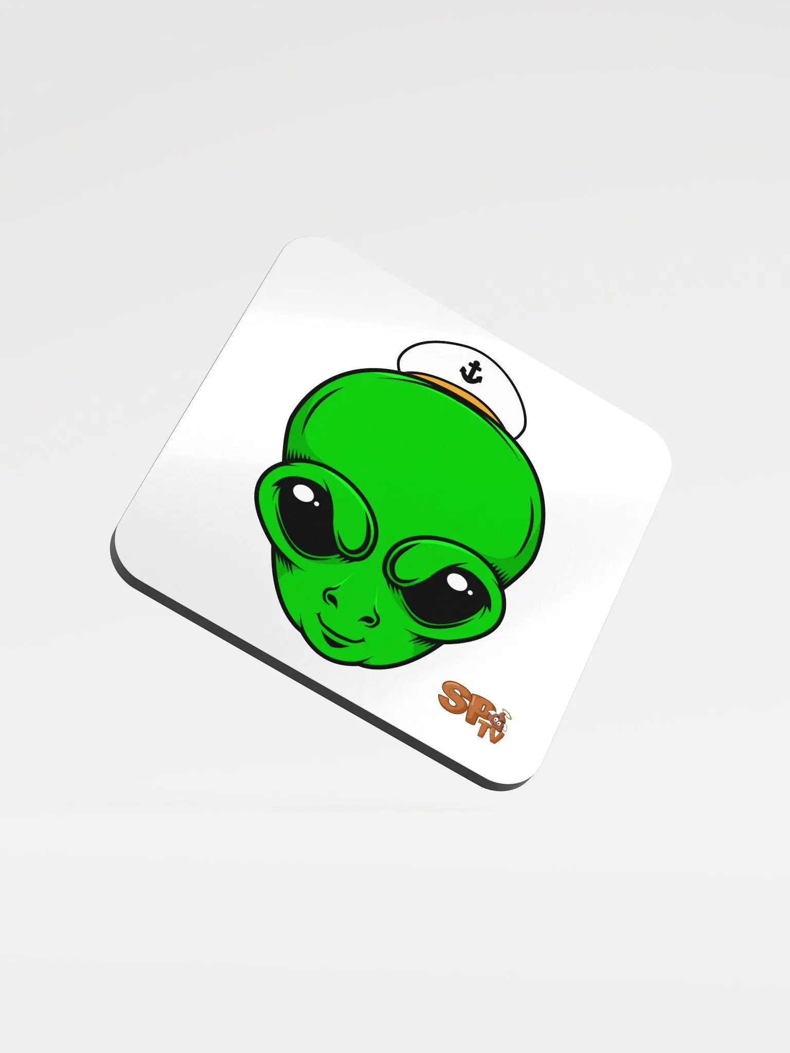 Xenu Gloss Cork Coaster product image (1)