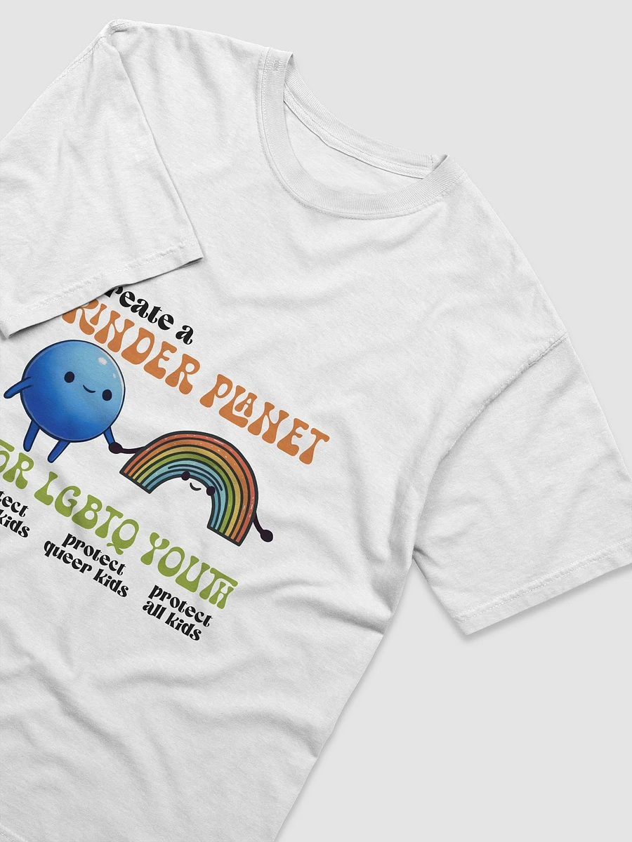 Create a kinder planet T-shirt product image (3)