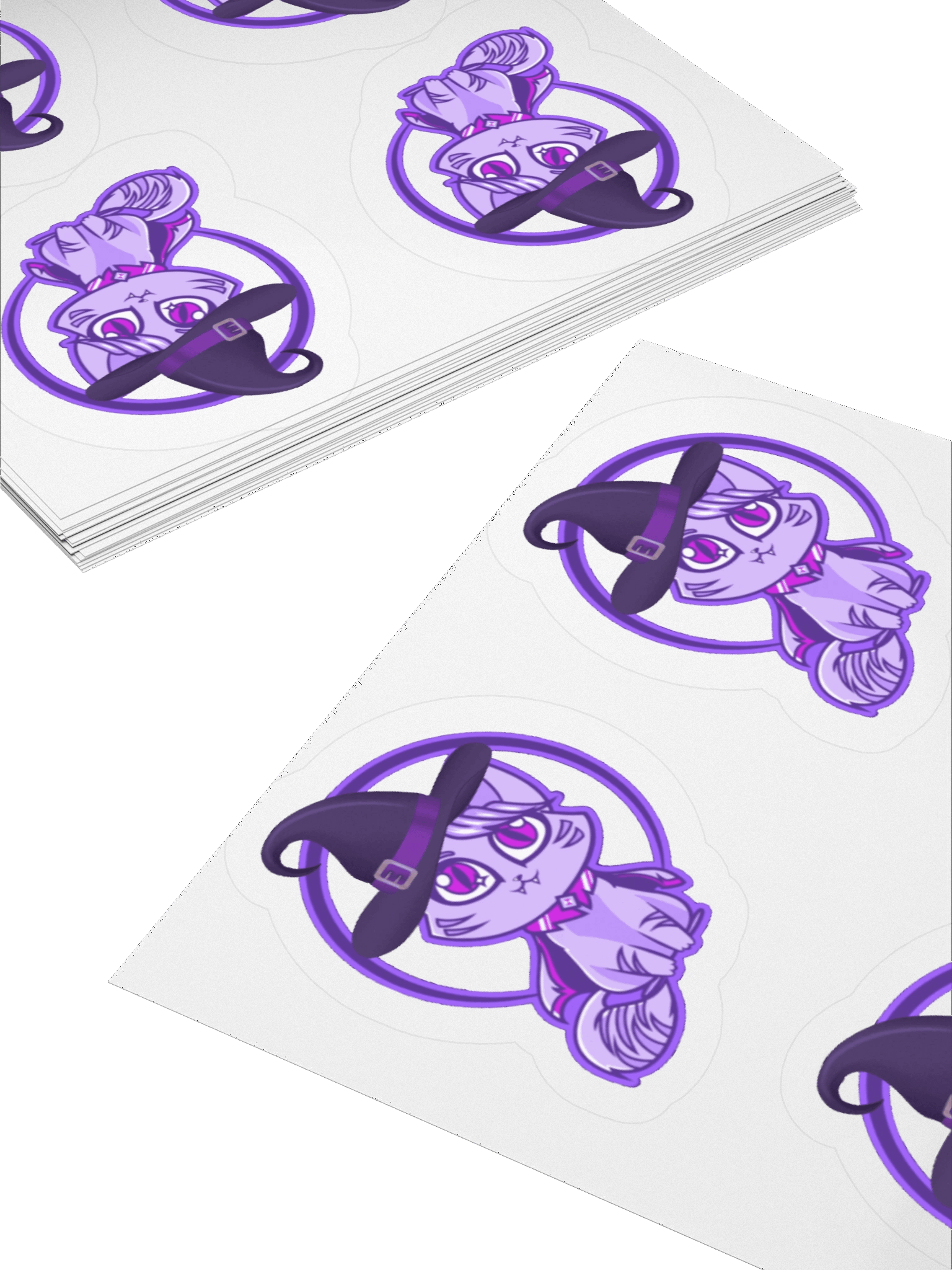 Spooky Witch Cat - Kiss Cut Stickers product image (12)