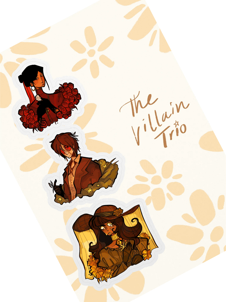 The Villain Trio Sticker Pack product image (1)