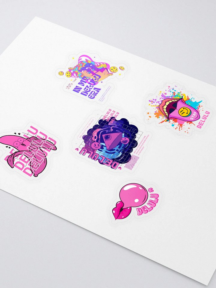 Colorful Delulu Sticker Sheet product image (1)