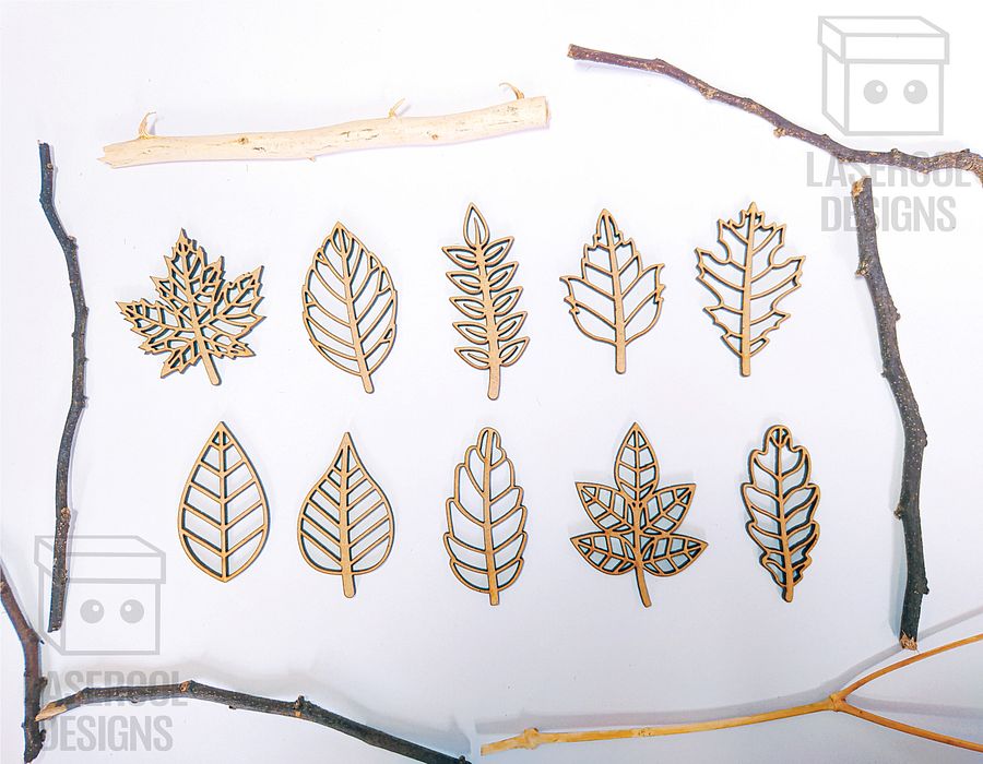 Leaves Cut Outs - Laser Cut Files product image (2)