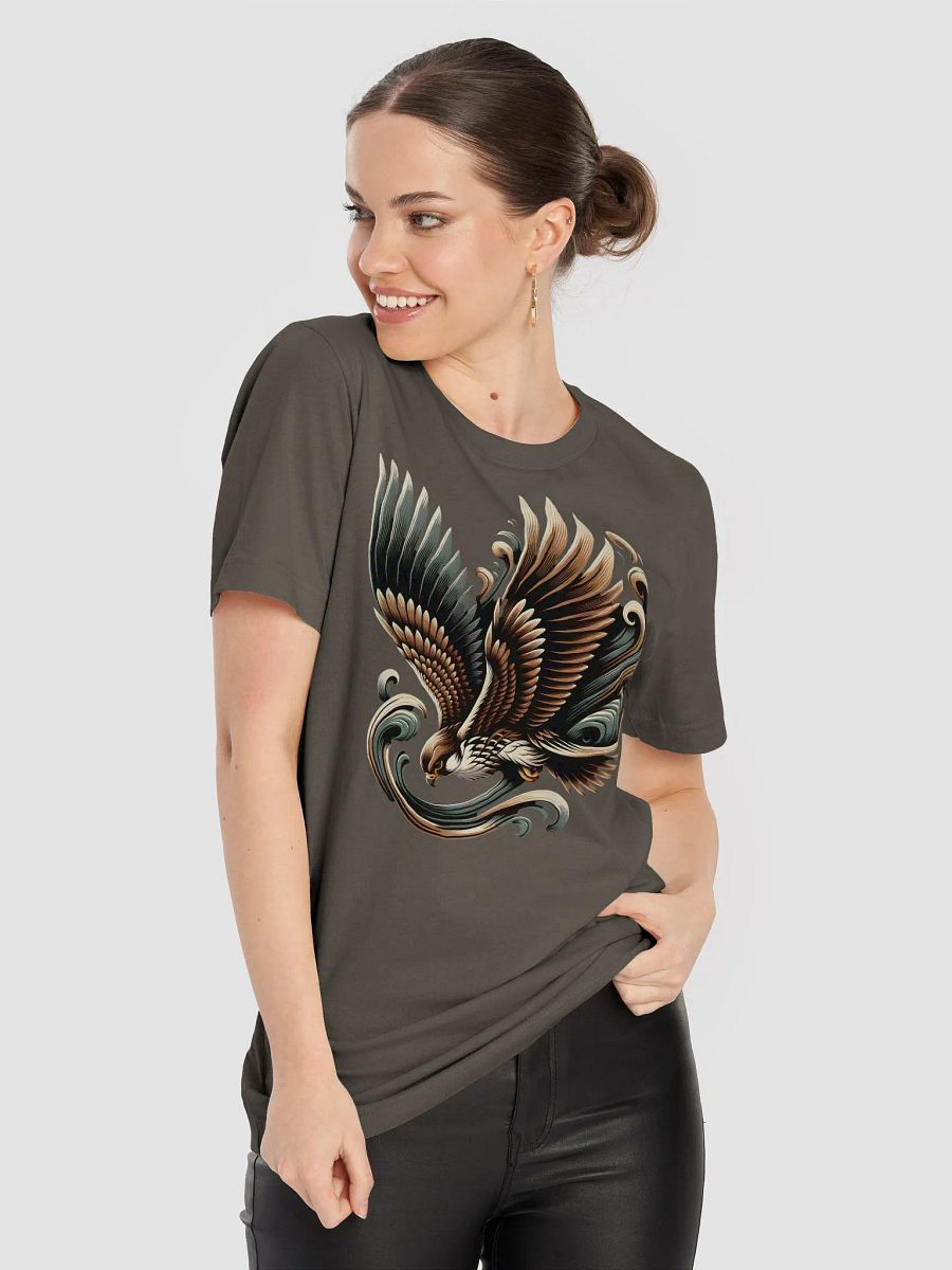 Falcon T-Shirt, Majestic Falcon Artwork, Bold Bird of Prey Tee, Nature-Inspired Graphic, Unique Gift for Wildlife Lovers, Dynamic Falcon Flight T-Shirt product image (5)