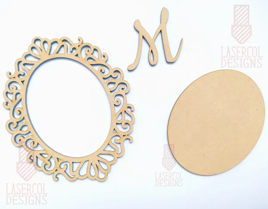 Oval Frames (Five Styles) - Laser Cut Files product image (5)