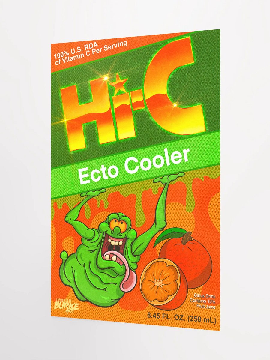 Hi-C Ecto Cooler Reissue Juice Box Poster 12x18 Fine Art Print product image (3)
