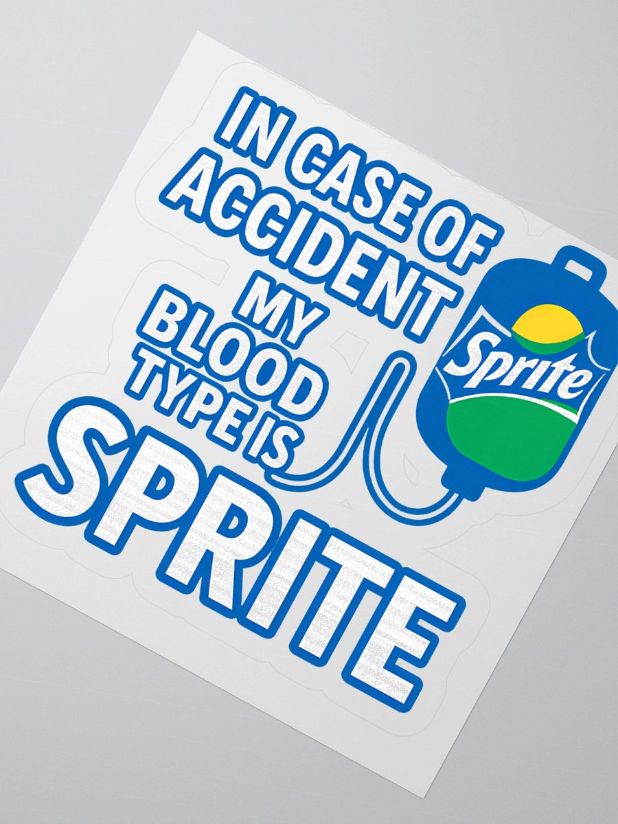 Sprite Blood Type Kiss Cut Stickers product image (6)