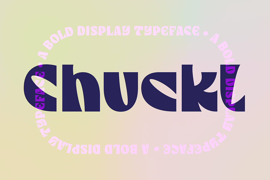 Chuckl | A Bold Display Typeface product image (2)