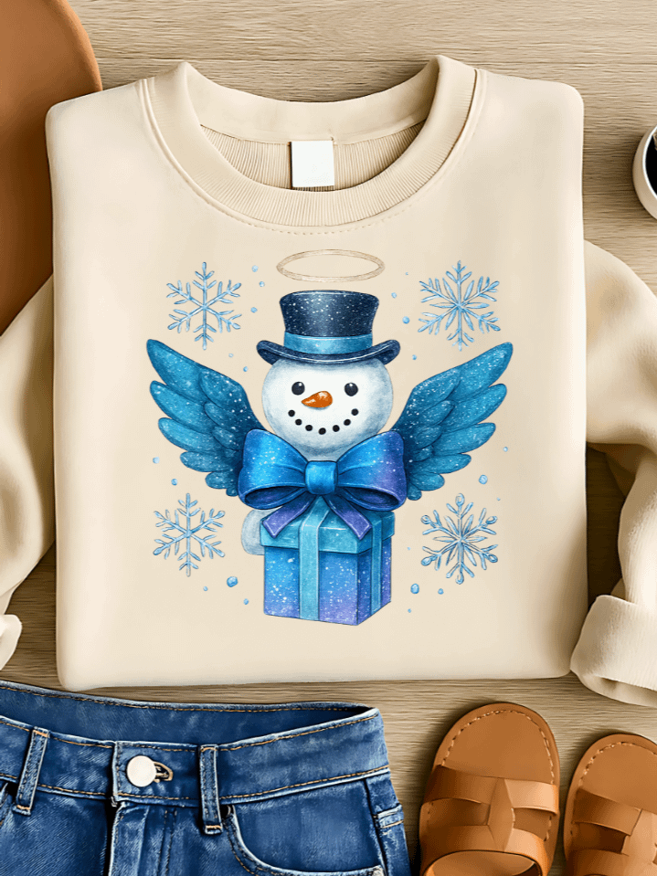Coquette Snowman Bow Winter Sublimation PNG – Charming Holiday Snowman & Ribbon Clipart for T-Shirts – Festive Vintage Style – 300 DPI Instant Digital Download product image (1)