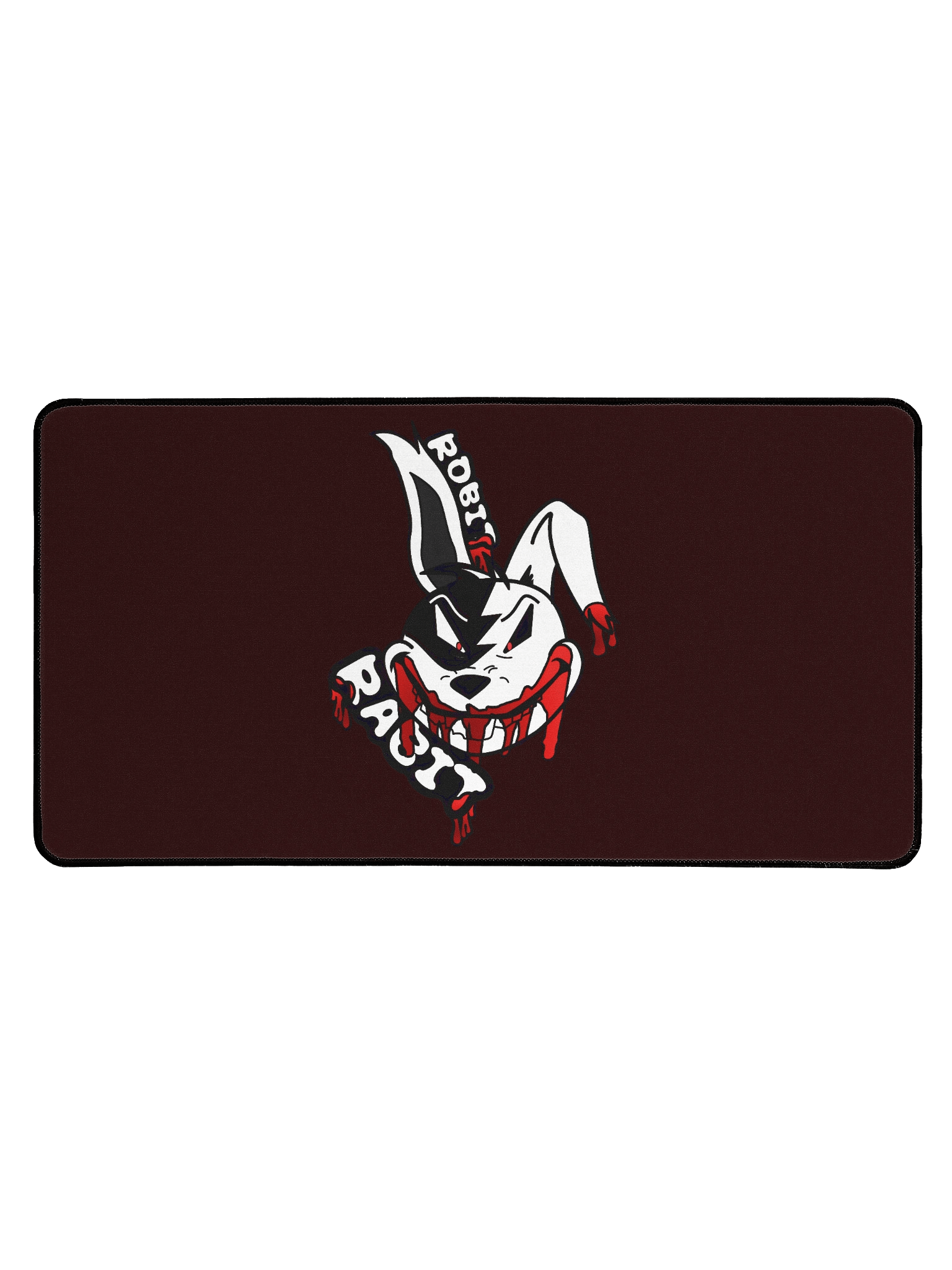 Blood Rabit mousepad in black product image (1)
