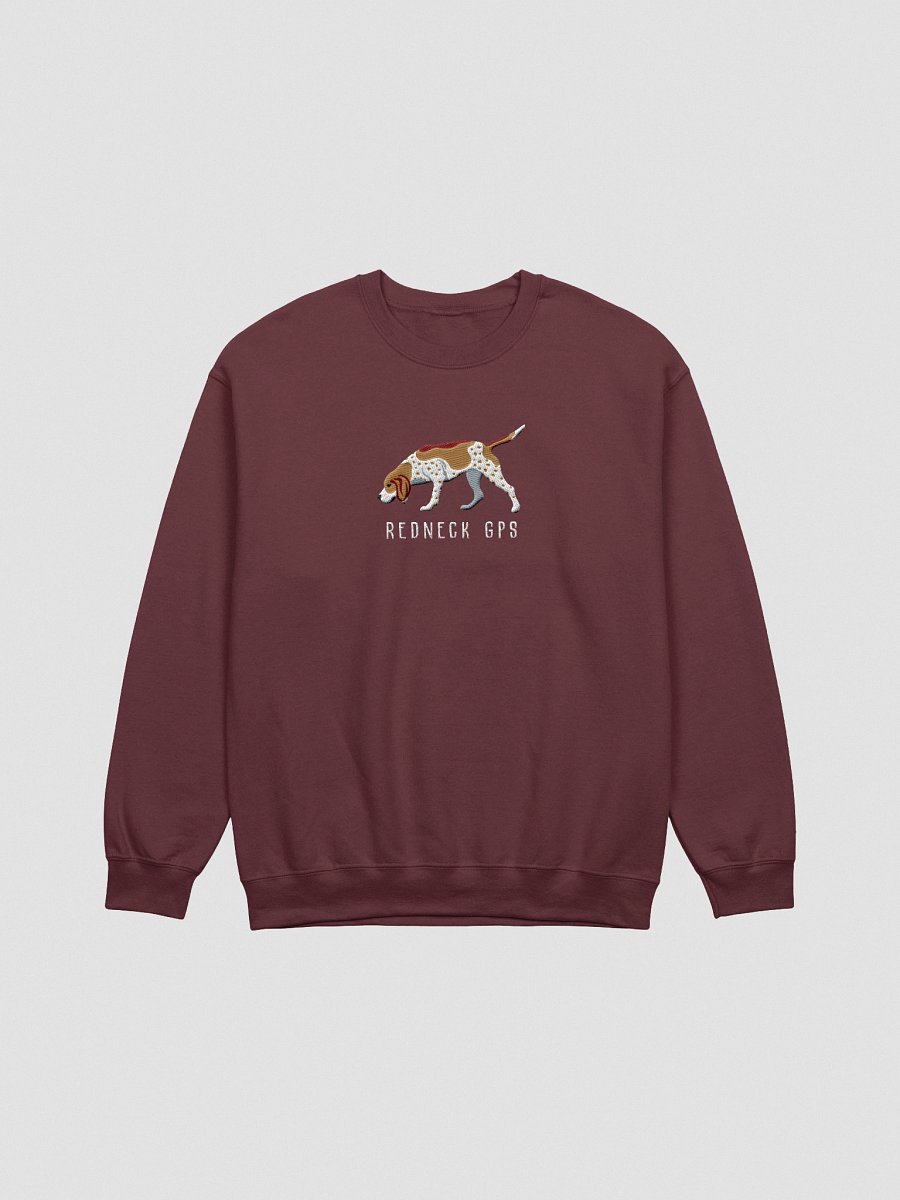 Redneck GPS Sweatshirt (Embroidered) of a Redtick Coonhound product image (4)