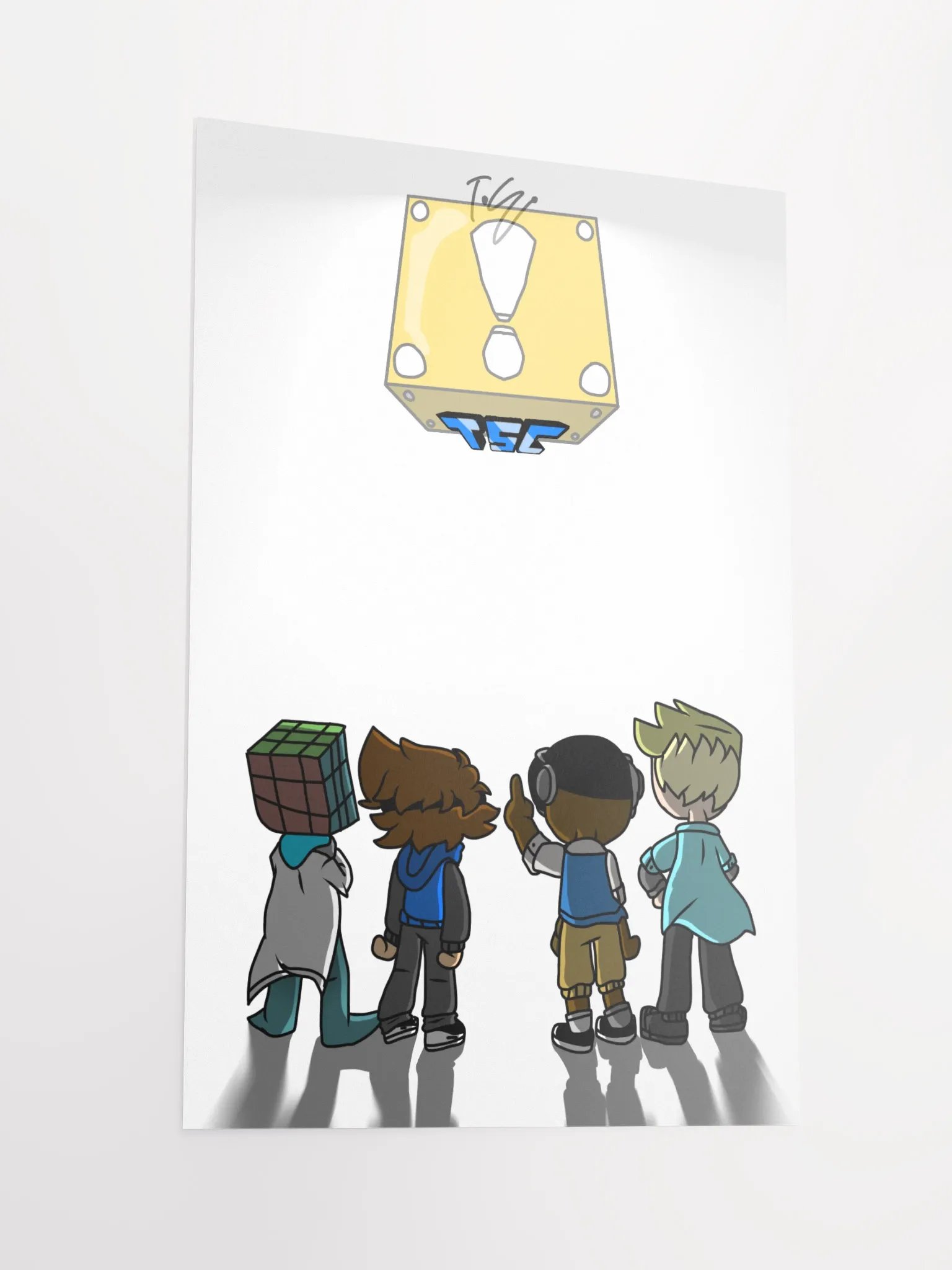 TSC with floating gold block poster product image (2)