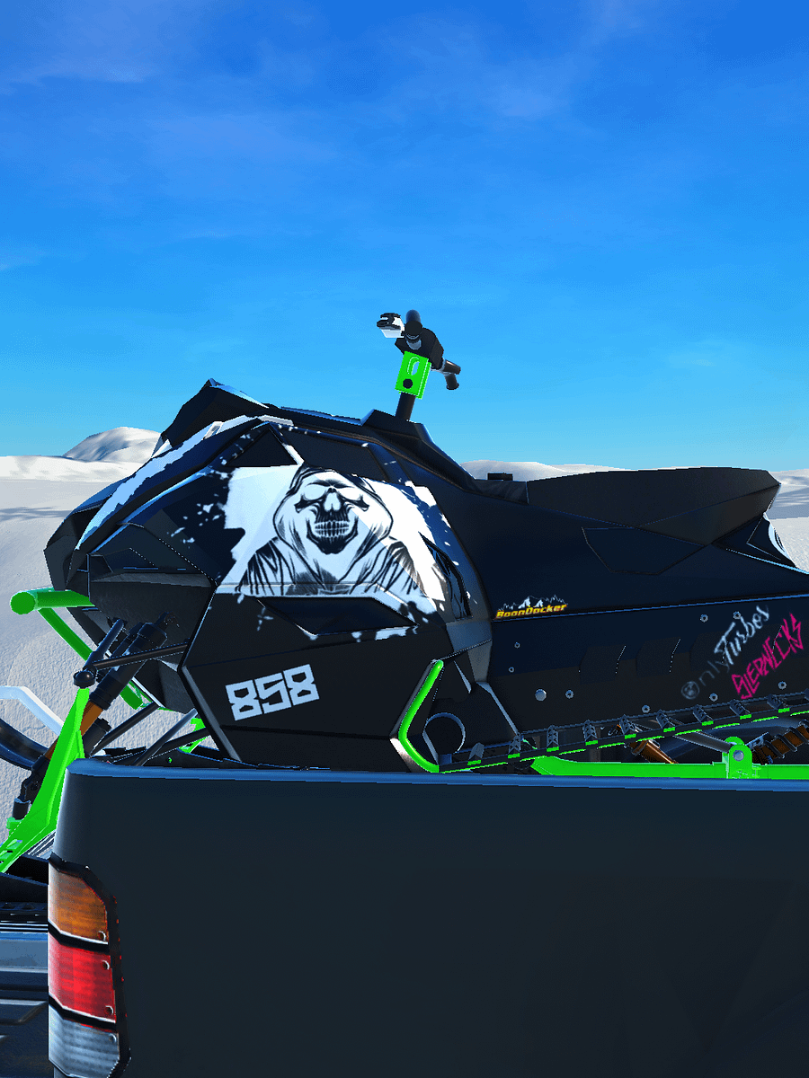 Catalyst 858 Wreker Wrap black and white with 509 suit and dark gauges and suspension product image (6)