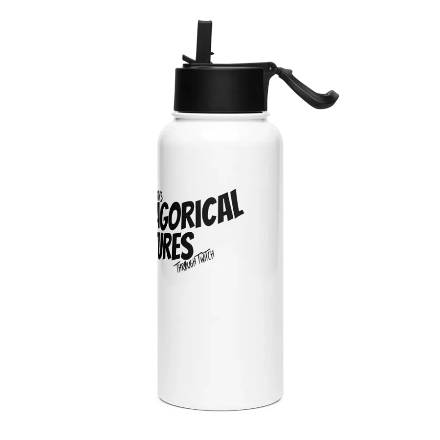 Glossy Black Steel Oasis Water Bottle product image (3)