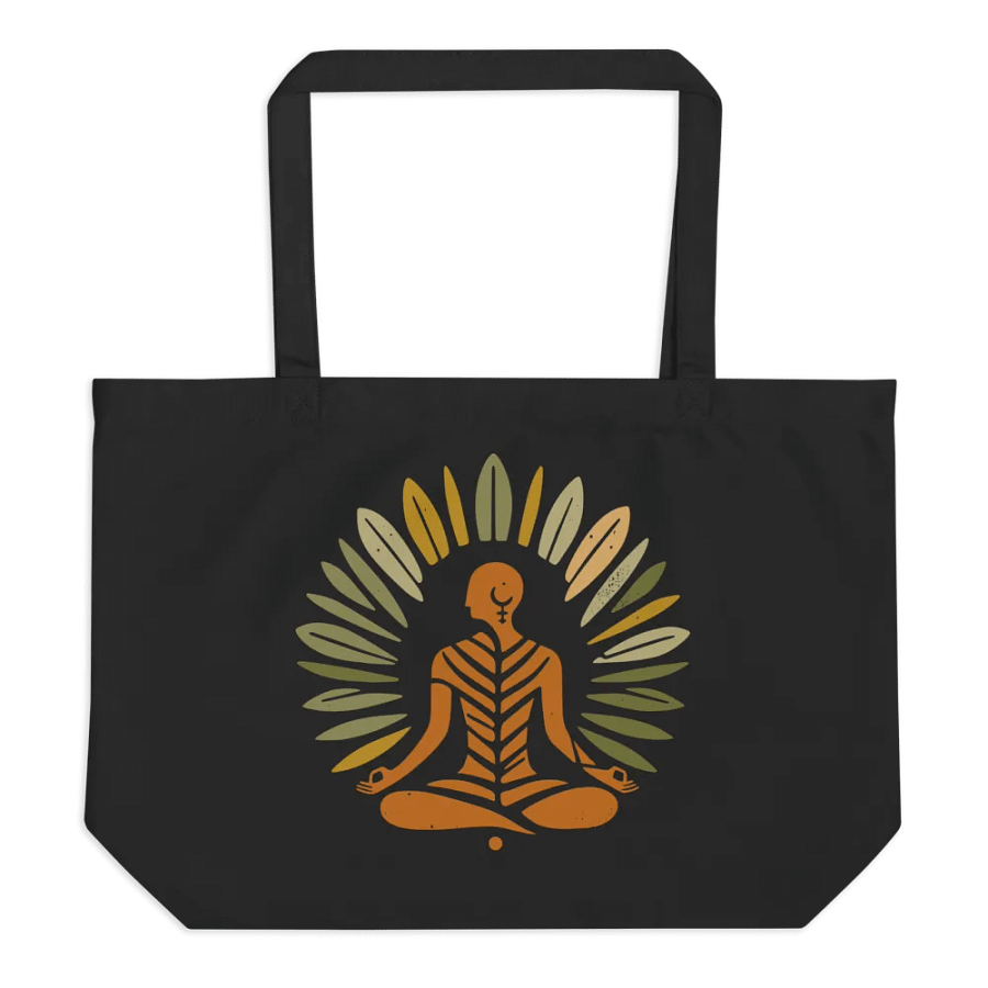 Meditative Aura Organic Tote - Zem Leaf product image (1)