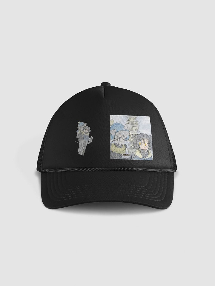 Grey hound and the black-coated retriever Vacation hat product image (1)