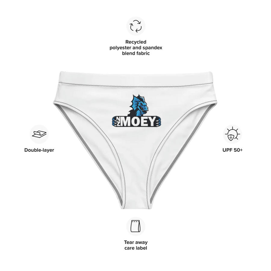 NZMOEY Recycled High Waisted Bikini Bottom product image (9)